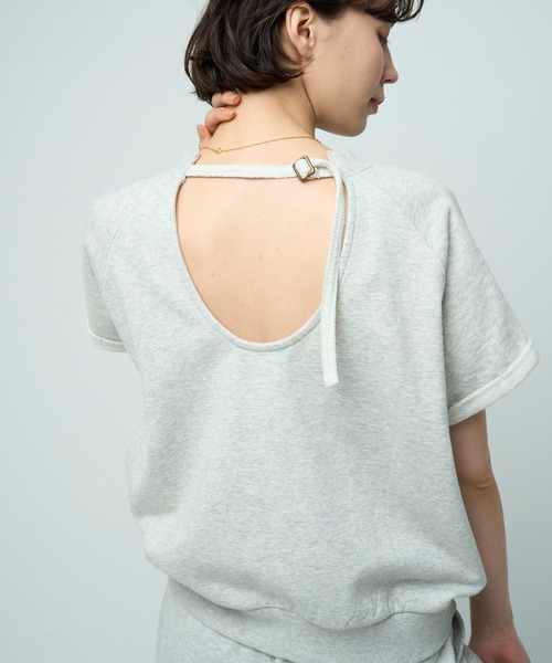 トレーナー スウェット 「Hurley:ハーレー」W TERRY ICON BACK OPEN SS　レディーススウェットTシャツ レディース Hurley:ハーレー】W TERRY ICON BACK OPEN SS レディース