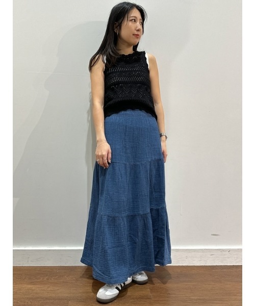 【  Jeans】CKロゴ/デニムマキシスカート Calvin Klein Jeans】CKロゴ/デニムマキシスカート