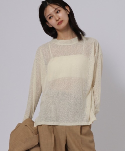 【セール】メッシュカットソートップス ≪手洗い可能≫（Tシャツ/カットソー）｜ketty cherie（ケティシェリー）
