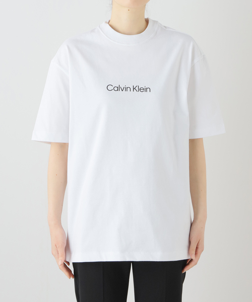 Calvin Klein（カルバン・クライン）の「【Calvin Klein / カルバン クライン】Standard Logo T-sh（Tシャツ/カットソー・レディース・ホワイト/ブラック・FREE）」の3枚目の写真