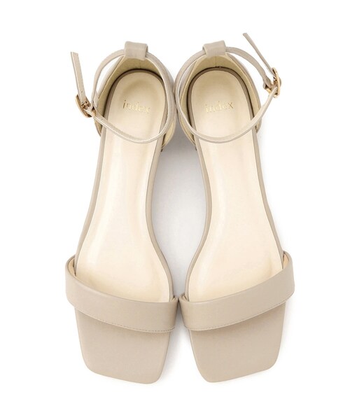 index（インデックス）の「◆【3cmヒール】ビジューバックルベルトサンダル（サンダル・レディース・ベージュ/ブラック・01/02/03）」の8枚目の写真