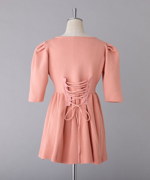 one after another NICE CLAUP（ワンアフターアナザーナイスクラップ）の「ダブルジップペプラムカーディガン（カーディガン/ボレロ・レディース・ベージュ/ピンク系その他/オフホワイト・FREE）」の16枚目の写真