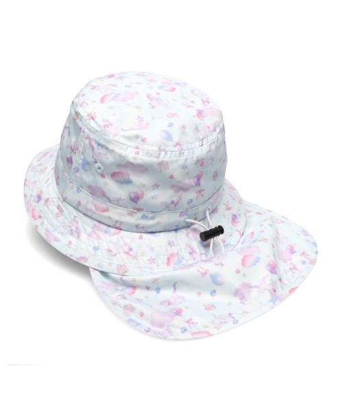 Kids Foret(キッズフォーレ)の「恐竜・ユニコーン柄日よけ付撥水ハット・帽子(ハット・キッズ・サックスブルー/ピンク/ネイビー/ベージュ・50/52/54/56)」の3枚目の写真