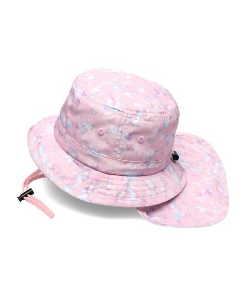 Kids Foret(キッズフォーレ)の「恐竜・ユニコーン柄日よけ付撥水ハット・帽子(ハット・キッズ・サックスブルー/ピンク/ネイビー/ベージュ・50/52/54/56)」の9枚目の写真