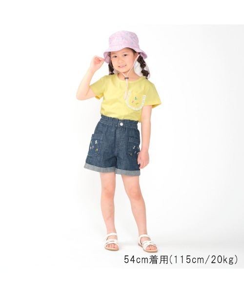 Kids Foret(キッズフォーレ)の「恐竜・ユニコーン柄日よけ付撥水ハット・帽子(ハット・キッズ・サックスブルー/ピンク/ネイビー/ベージュ・50/52/54/56)」の16枚目の写真
