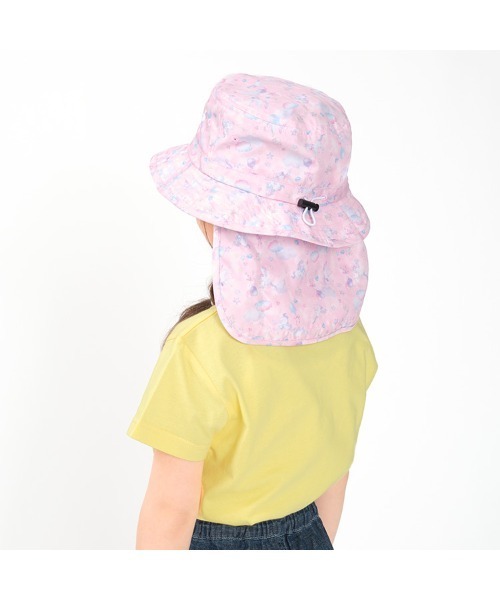 Kids Foret(キッズフォーレ)の「恐竜・ユニコーン柄日よけ付撥水ハット・帽子(ハット・キッズ・サックスブルー/ピンク/ネイビー/ベージュ・50/52/54/56)」の17枚目の写真