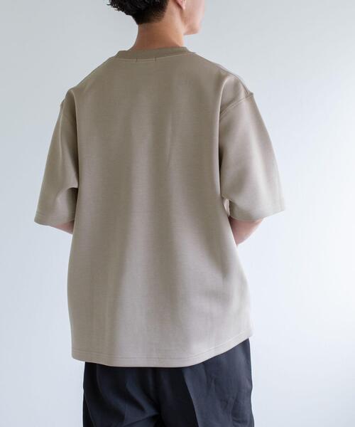 FORK&SPOON（フォークアンドスプーン）の「FORK&SPOON　ストレッチダンボールショートスリーブTシャツ（Tシャツ/カットソー・メンズ・モカ/グレー系その他/ブラック/オフホワイト/チャコールグレー・4/5）」の7枚目の写真