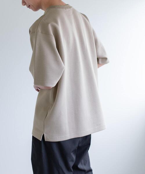 FORK&SPOON（フォークアンドスプーン）の「FORK&SPOON　ストレッチダンボールショートスリーブTシャツ（Tシャツ/カットソー・メンズ・モカ/グレー系その他/ブラック/オフホワイト/チャコールグレー・4/5）」の8枚目の写真