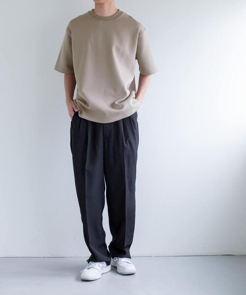 FORK&SPOON（フォークアンドスプーン）の「FORK&SPOON　ストレッチダンボールショートスリーブTシャツ（Tシャツ/カットソー・メンズ・モカ/グレー系その他/ブラック/オフホワイト/チャコールグレー・4/5）」の9枚目の写真