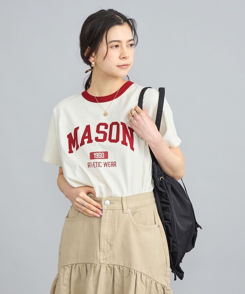 セール】MASON（メイソン）別注フットボールロゴTシャツ（Tシャツ 