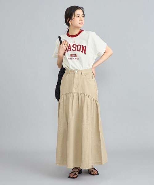 coen(コーエン)の「MASON(メイソン)別注フットボールロゴTシャツ(Tシャツ/カットソー・レディース・ネイビー/その他1/オフホワイト・M/L)」の10枚目の写真