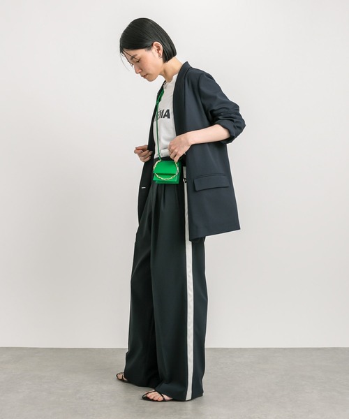 RIVE DROITE（リヴドロワ）の「サイドラインスラックス（スラックス・レディース・グレー/ネイビー・36/38）」の5枚目の写真