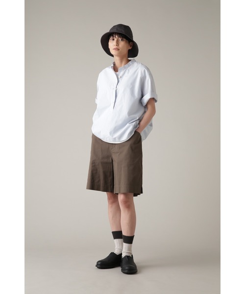 MHL.(エムエイチエル)の「DENSE COTTON NYLON(ハット・レディース・ライトブラウン/チャコール・FREE)」の7枚目の写真