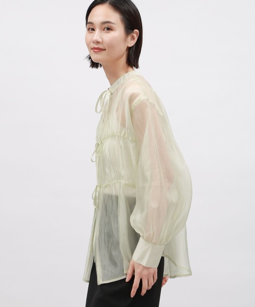 chloe❤️ です★新品★オーガンジー プリントシャツ chloe❤️ 様専用です☆新品☆オーガンジー プリントシャツ
