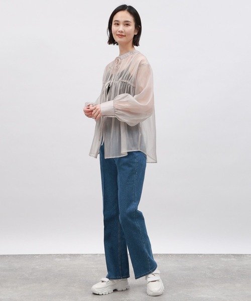 chloe❤️ です★新品★オーガンジー プリントシャツ chloe❤️ 様専用です☆新品☆オーガンジー プリントシャツ