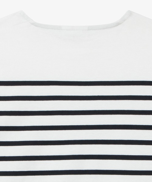 LACOSTE(ラコステ)の「シルケット加工 パネルボーダーバスクシャツ(Tシャツ/カットソー・レディース・ピンク/グリーン/ネイビー・38/40/36/34)」の22枚目の写真