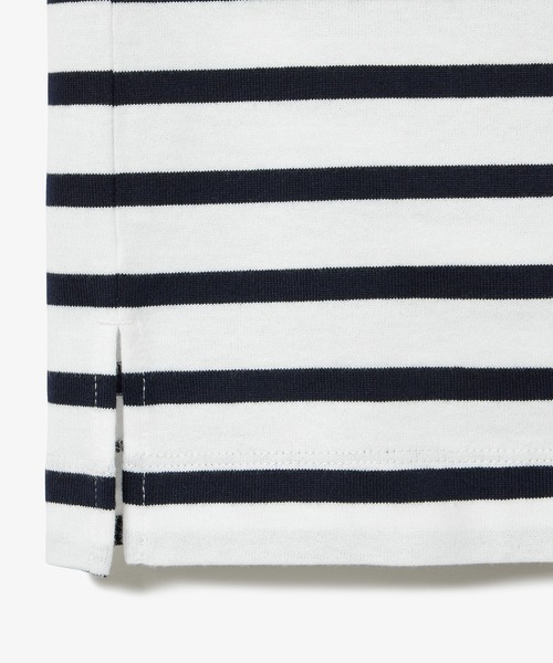LACOSTE(ラコステ)の「シルケット加工 パネルボーダーバスクシャツ(Tシャツ/カットソー・レディース・ピンク/グリーン/ネイビー・38/40/36/34)」の20枚目の写真