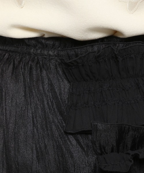 mysty woman(ミスティウーマン)の「フリルラップsetマーメイド 120995(スカート・レディース・アイボリー/ブラック・FREE)」の13枚目の写真
