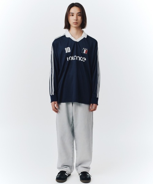 FCMM(エフシーエムエム)の「【日本限定アイテム】SOCCER JERSEY/サッカージャージ(ジャージ・メンズ・ネイビー/ピンク/ホワイト・MEDIUM/SMALL)」の8枚目の写真
