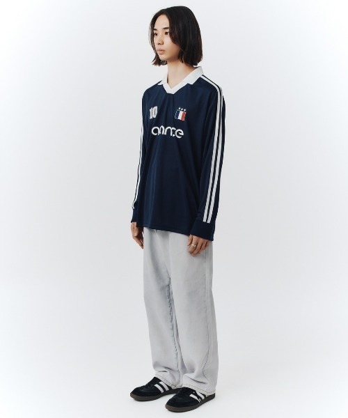 FCMM(エフシーエムエム)の「【日本限定アイテム】SOCCER JERSEY/サッカージャージ(ジャージ・メンズ・ネイビー/ピンク/ホワイト・MEDIUM/SMALL)」の9枚目の写真