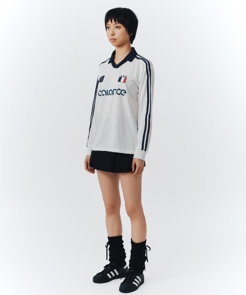 FCMM(エフシーエムエム)の「【日本限定アイテム】SOCCER JERSEY/サッカージャージ(ジャージ・メンズ・ネイビー/ピンク/ホワイト・MEDIUM/SMALL)」の5枚目の写真
