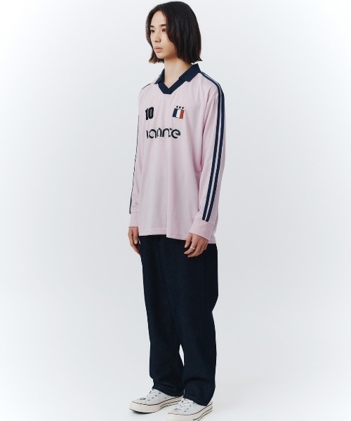 FCMM(エフシーエムエム)の「【日本限定アイテム】SOCCER JERSEY/サッカージャージ(ジャージ・メンズ・ネイビー/ピンク/ホワイト・MEDIUM/SMALL)」の13枚目の写真