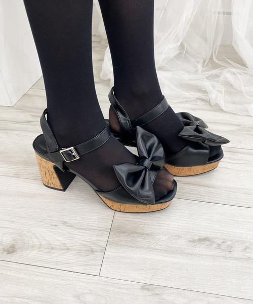 INGNI（イング）の「2WAYリボンサンダル（サンダル・レディース・アイボリー/ブラック・M/L）」の10枚目の写真