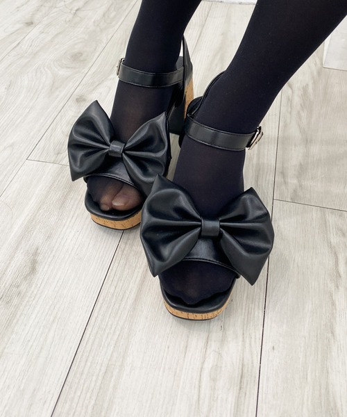 INGNI（イング）の「2WAYリボンサンダル（サンダル・レディース・アイボリー/ブラック・M/L）」の11枚目の写真