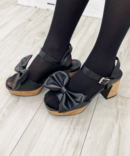 INGNI（イング）の「2WAYリボンサンダル（サンダル・レディース・アイボリー/ブラック・M/L）」の20枚目の写真
