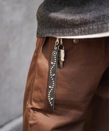 Schott/ショット/FLOWER STUDS LEATHER KEY HOLDER/フラワースタッズ レザーキーホルダー