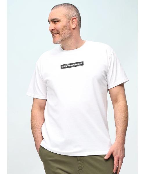 UNDER ARMOUR(アンダーアーマー)の「UNDER ARMOUR アンダーアーマー LOOSE グラフィックバックプリント クルーネック 半袖 Tシャツ(Tシャツ/カットソー・メンズ・ホワイト/ブラック・3XL/5XL/4XL)」の8枚目の写真