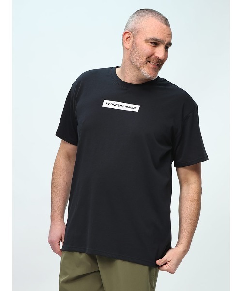 UNDER ARMOUR(アンダーアーマー)の「UNDER ARMOUR アンダーアーマー LOOSE グラフィックバックプリント クルーネック 半袖 Tシャツ(Tシャツ/カットソー・メンズ・ホワイト/ブラック・3XL/5XL/4XL)」の5枚目の写真