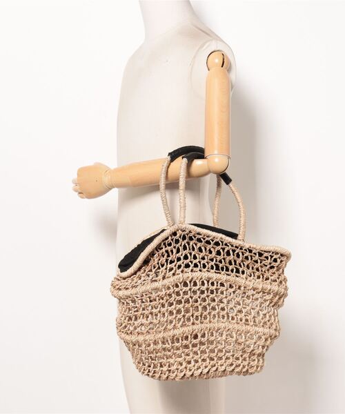 ROSE BUD（ローズバッド）の「(BAGMATI)メッシュかごバッグ（かごバッグ・レディース・ブラック・FREE）」の8枚目の写真