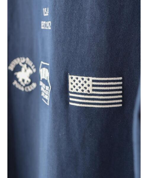 BEVERLY HILLS POLO CLUB(ビバリーヒルズポロクラブ)の「ロゴカットプルオーバー/BHPC(Tシャツ/カットソー・レディース・ネイビー/オフホワイト・FREE)」の6枚目の写真