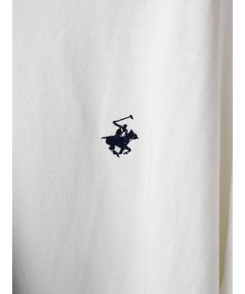BEVERLY HILLS POLO CLUB(ビバリーヒルズポロクラブ)の「ロゴカットプルオーバー/BHPC(Tシャツ/カットソー・レディース・ネイビー/オフホワイト・FREE)」の9枚目の写真