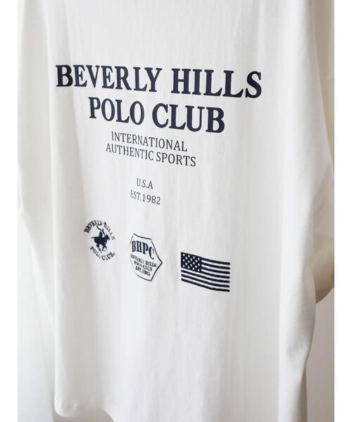 BEVERLY HILLS POLO CLUB(ビバリーヒルズポロクラブ)の「ロゴカットプルオーバー/BHPC(Tシャツ/カットソー・レディース・ネイビー/オフホワイト・FREE)」の10枚目の写真