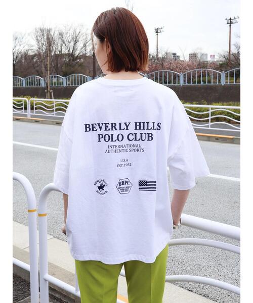 BEVERLY HILLS POLO CLUB(ビバリーヒルズポロクラブ)の「ロゴカットプルオーバー/BHPC(Tシャツ/カットソー・レディース・ネイビー/オフホワイト・FREE)」の17枚目の写真