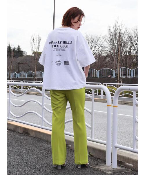 BEVERLY HILLS POLO CLUB(ビバリーヒルズポロクラブ)の「ロゴカットプルオーバー/BHPC(Tシャツ/カットソー・レディース・ネイビー/オフホワイト・FREE)」の19枚目の写真