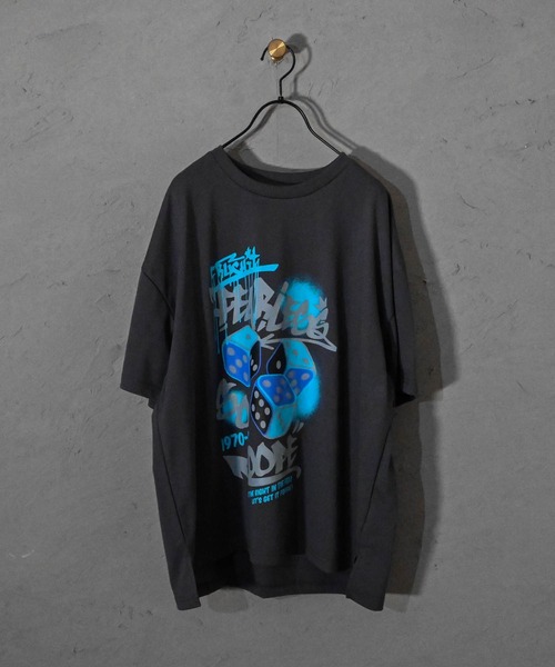 Ritzy（リッツィー）の「16/TC 天竺プリントTシャツ(ダイス、ジャックダニエル、看板係) レディース メンズ（Tシャツ/カットソー・メンズ・ブラック/ホワイト/ブラック系その他/ホワイト系その他/グレー系その他/ホワイト系その他2/チャコール/グレー系その他2/ブラック系その他2・LARGE/X-LARGE/MEDIUM）」の8枚目の写真