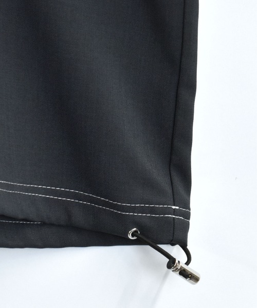 Starting Over（スターティングオーバー）の「oversize half zip stitching shirt/オーバーサイズ ハーフジップ ステッチング シャツ/ストレッチ 半袖シャツ（シャツ/ブラウス・メンズ・チャコール/カーキ/ブラック・XL/L/M）」の7枚目の写真