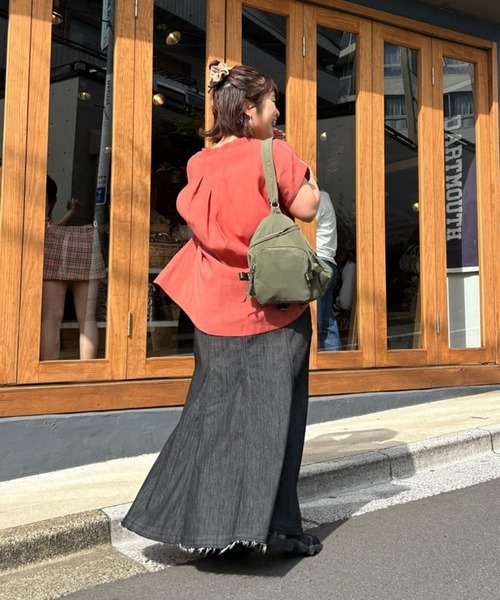 cache cache（カシュ カシュ）の「【cache cache(カシュカシュ)】ベルトポケットストリングバッグ（ボディバッグ/ウエストポーチ・レディース・ブラック/カーキ・FREE）」の19枚目の写真