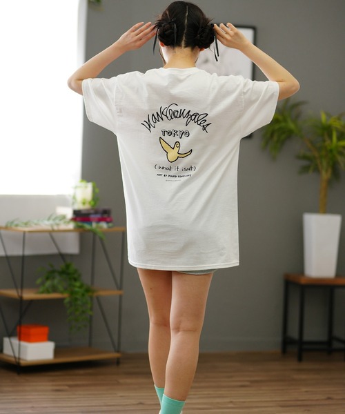 (What it isNt)ART BY MARKGONZALES(ワットイットイズント)の「【ムラサキスポーツ限定】(What it isNt)ART BY MARKGONZALES/ワット イット イズント マークゴンザレス 東京デザインTシャツ 2H7-63592(Tシャツ/カットソー・レディース・ブラック/ホワイト・L/M/XL)」の6枚目の写真