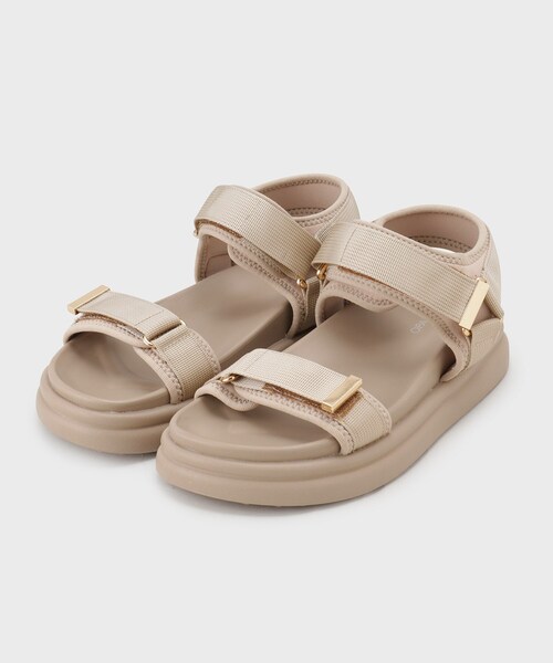 OPAQUE.CLIP（オペークドットクリップ）の「◆ボリュームソールカジュアルサンダル（サンダル・レディース・ベージュ/ブラック/グレー・03/02）」の3枚目の写真