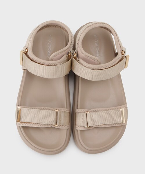 OPAQUE.CLIP（オペークドットクリップ）の「◆ボリュームソールカジュアルサンダル（サンダル・レディース・ベージュ/ブラック/グレー・03/02）」の8枚目の写真