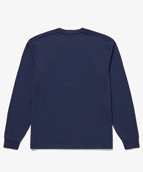 LACOSTE（ラコステ）の「ヘビーウェイトエンブレムワッペン長袖Tシャツ（Tシャツ/カットソー・メンズ・ホワイト/ネイビー/ライトブルー・4/3/5/2）」の7枚目の写真