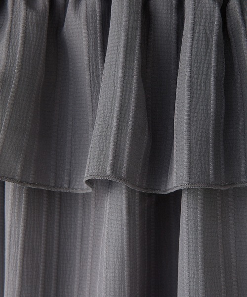 one after another NICE CLAUP(ワンアフターアナザーナイスクラップ)の「肩リボンブラウス(シャツ/ブラウス・レディース・チャコールグレー/ピンク/アイボリー/ホワイト×ブラック・FREE)」の18枚目の写真