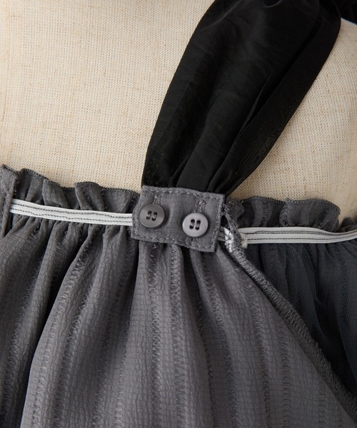 one after another NICE CLAUP(ワンアフターアナザーナイスクラップ)の「肩リボンブラウス(シャツ/ブラウス・レディース・チャコールグレー/ピンク/アイボリー/ホワイト×ブラック・FREE)」の17枚目の写真