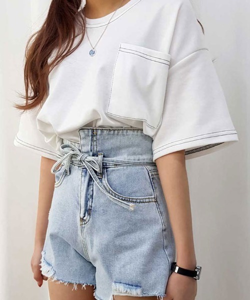VIVID LADY(ビビッドレディー)の「トップス レディース 半袖(Tシャツ/カットソー・レディース・パープル/ブラック/ピンク/グレー/グリーン/アイボリー/グリーン系その他・FREE)」の10枚目の写真