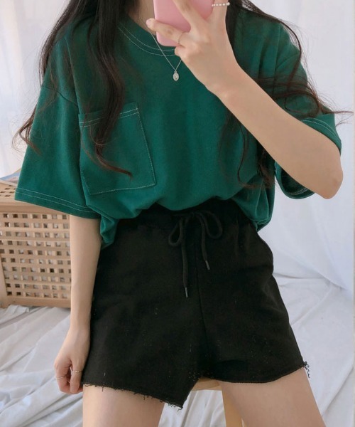 VIVID LADY(ビビッドレディー)の「トップス レディース 半袖(Tシャツ/カットソー・レディース・パープル/ブラック/ピンク/グレー/グリーン/アイボリー/グリーン系その他・FREE)」の19枚目の写真