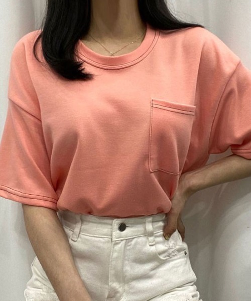 VIVID LADY(ビビッドレディー)の「トップス レディース 半袖(Tシャツ/カットソー・レディース・パープル/ブラック/ピンク/グレー/グリーン/アイボリー/グリーン系その他・FREE)」の21枚目の写真